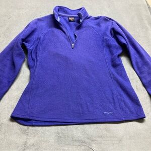 Patagonia Women’s 1/4 Zip Capilene Fleece Pullover Medium Purple